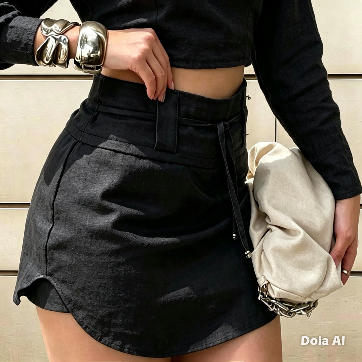 Saia Shorts Linho.
