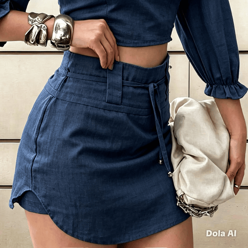 Saia Shorts Linho.